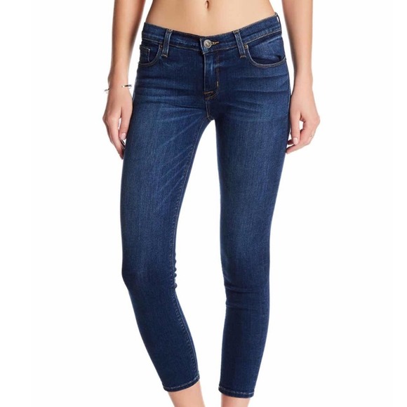 Hudson Jeans Women's Gratitude Dark Wash Krista Super Skinny Cropped Jeans sz 25 - Picture 4 of 7
